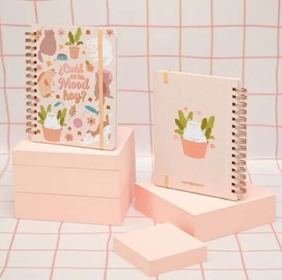 Imagen de Cuaderno apa la papa a5 t/d - gatitos